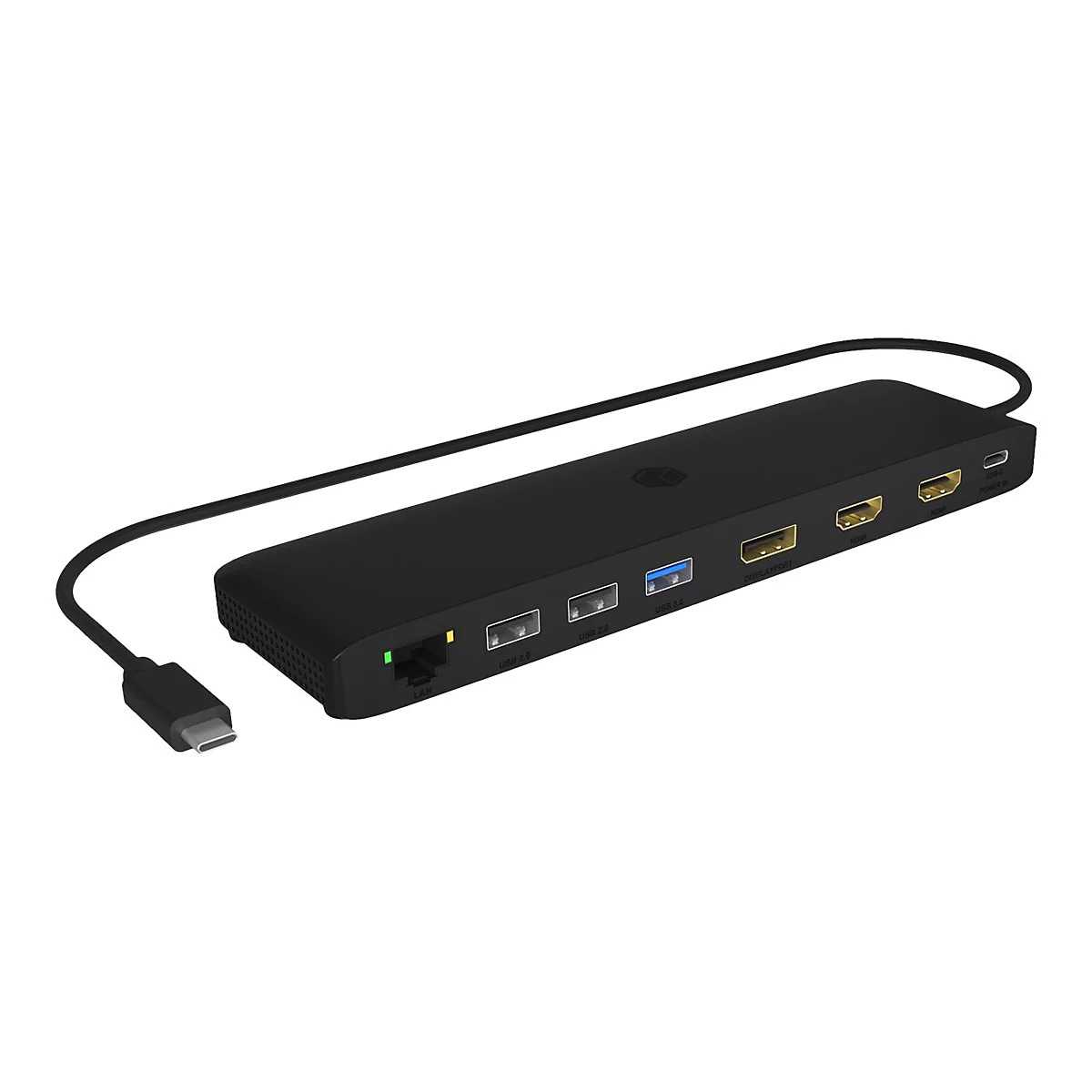 ICY BOX IB-DK2116AC - Dockingstation - USB-C 3.2 Gen 2 / Thunderbolt 3 / Thunderbolt 4 - 2 x HDMI, DP - 1GbE