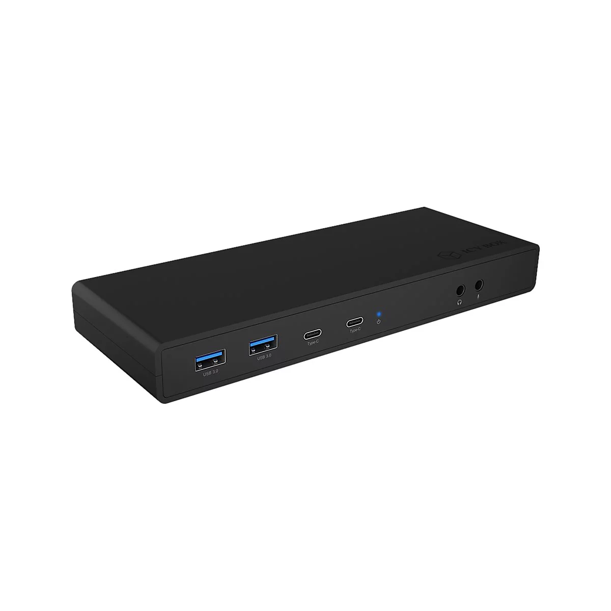 ICY BOX IB-DK2245AC - Dockingstation - USB-C / Thunderbolt 3 - 2 x HDMI, 2 x DP - GigE