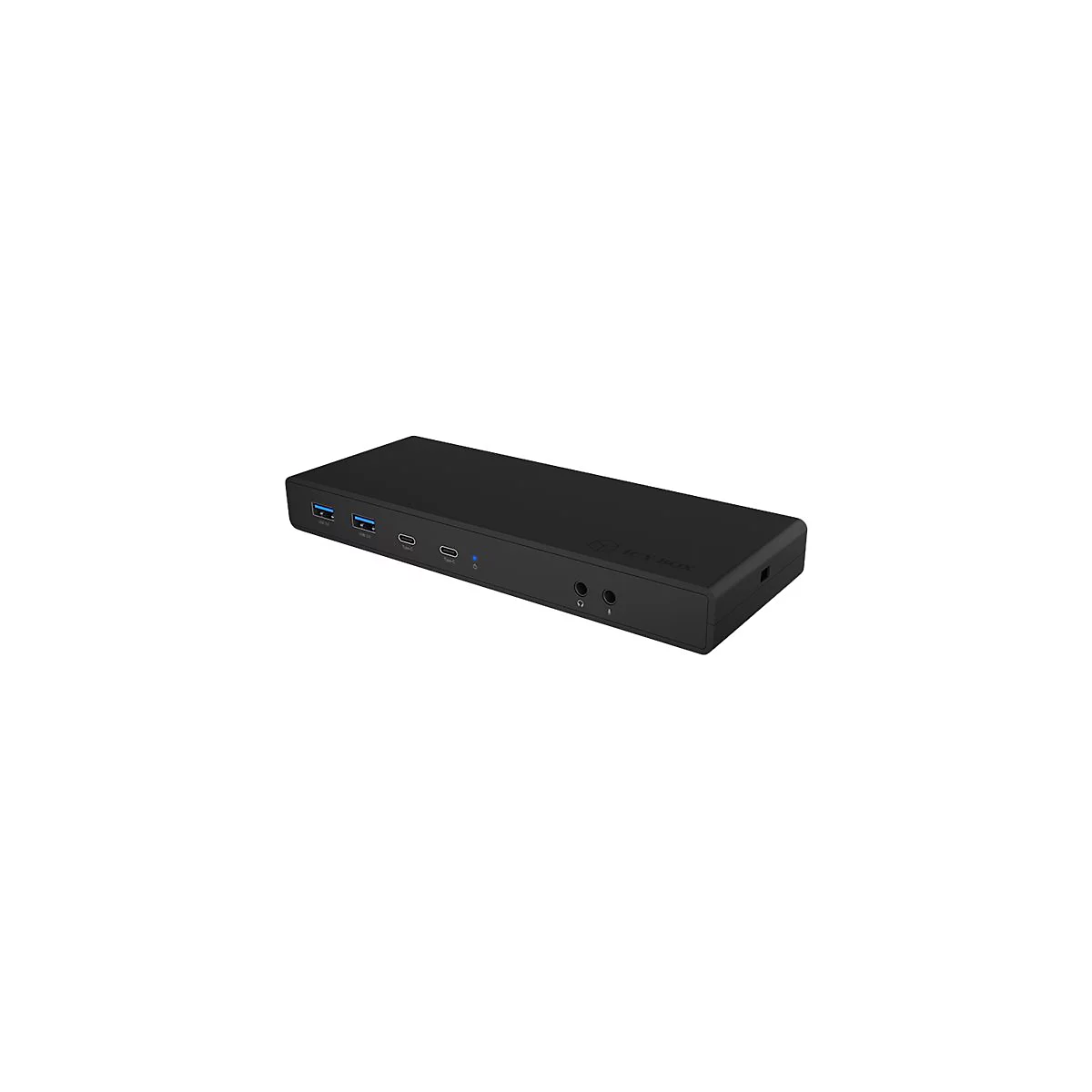 ICY BOX IB-DK2245AC - Dockingstation - USB-C / Thunderbolt 3 - 2 x HDMI, 2 x DP - GigE