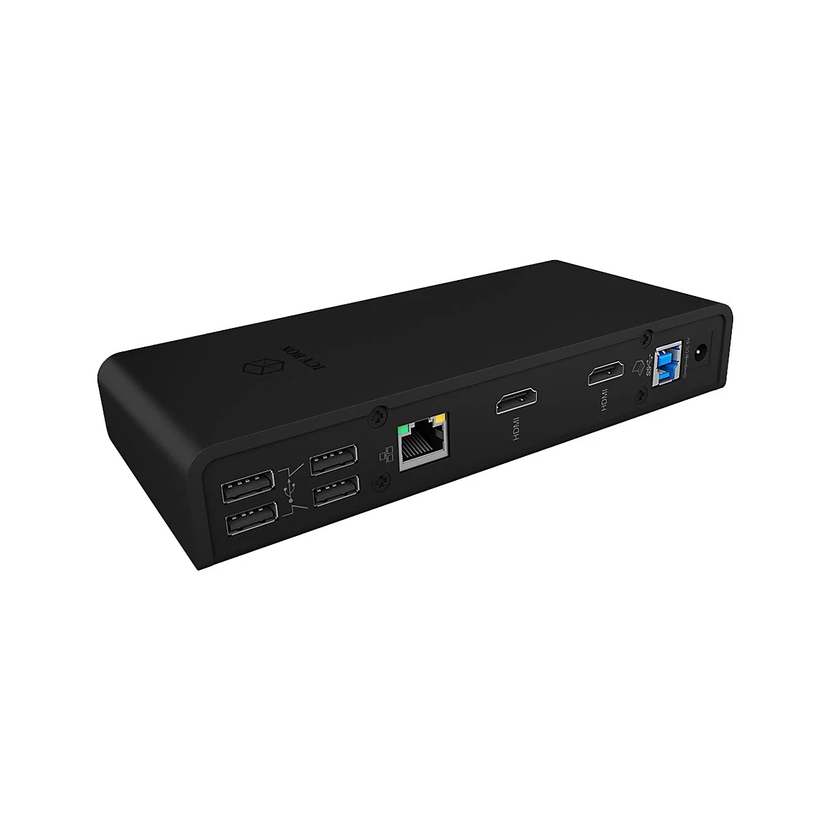 ICY BOX IB-DK2251AC - Dockingstation - USB-C / USB 3.0 - 2 x HDMI - GigE