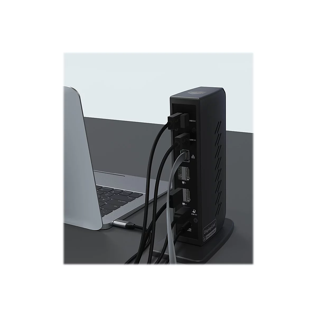 ICY BOX IB-DK2252AC - Dockingstation - USB-C / Thunderbolt 3 / USB 3.0 - 2 x DP, 2 x HDMI - 1GbE - 40 Watt