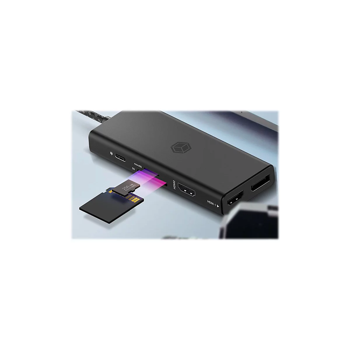 ICY BOX IB-DK4011-CPD - Dockingstation - USB-C 3.2 Gen 1 - 2 x HDMI, DP