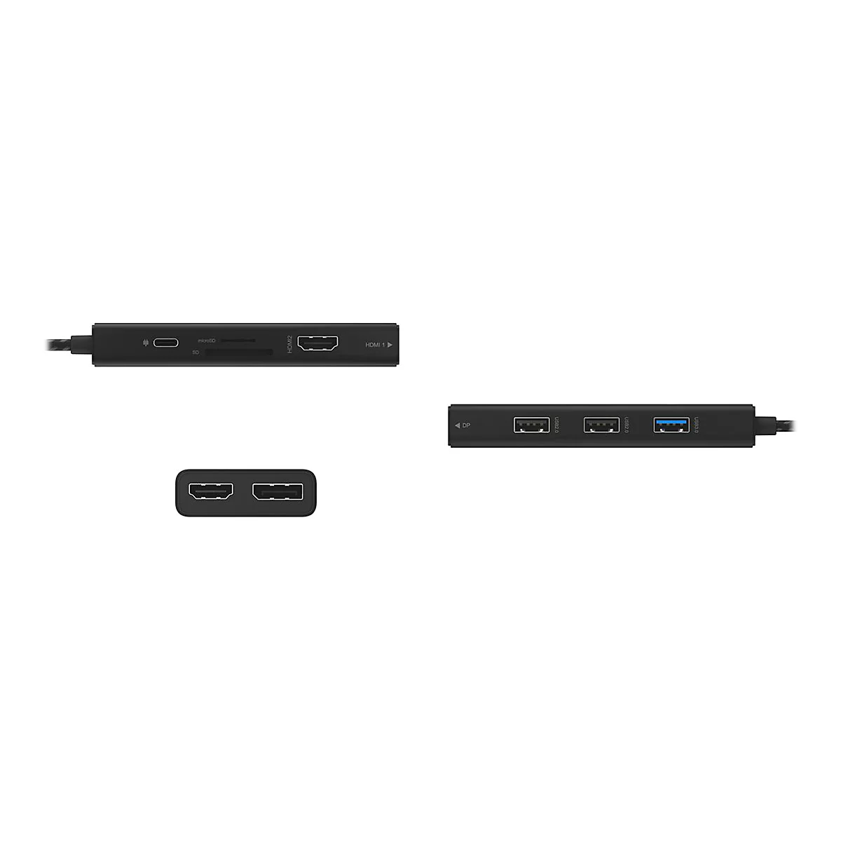 ICY BOX IB-DK4011-CPD - Dockingstation - USB-C 3.2 Gen 1 - 2 x HDMI, DP