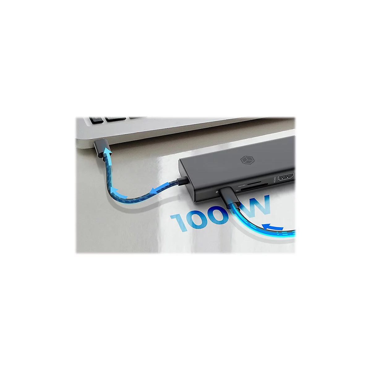 ICY BOX IB-DK4011-CPD - Dockingstation - USB-C 3.2 Gen 1 - 2 x HDMI, DP