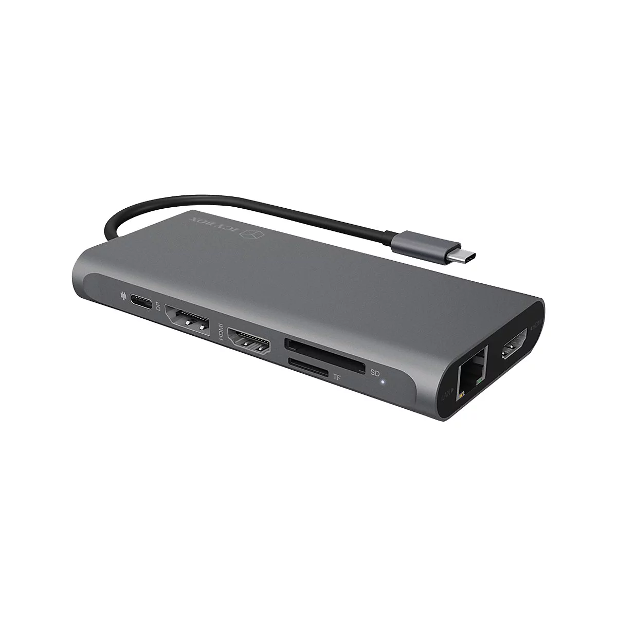 ICY BOX IB-DK4050-CPD - Dockingstation - USB-C - 2 x HDMI, DP