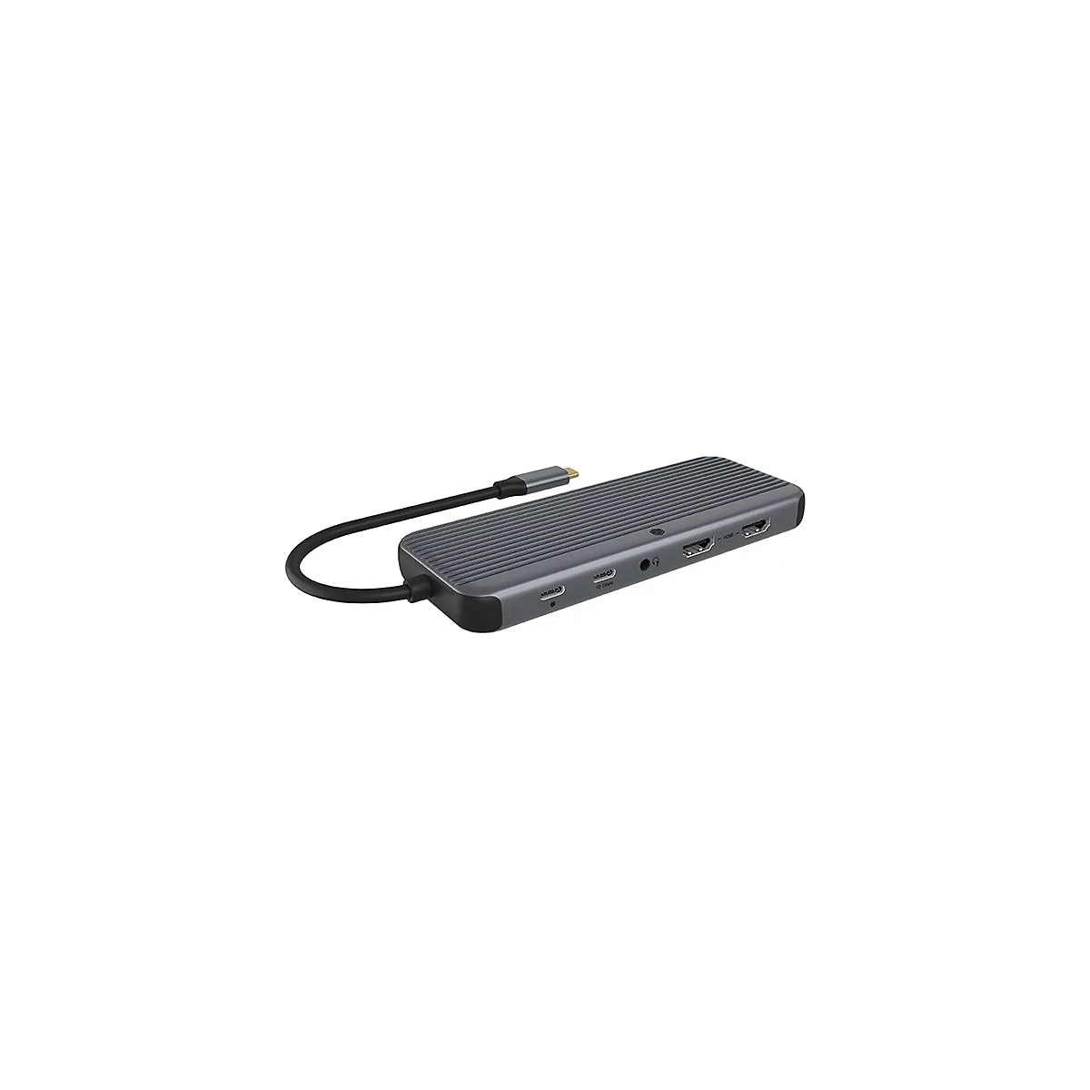 ICY BOX IB-DK4060-CPD - Dockingstation - für Notebook - USB-C 3.2 Gen 2 - 2 x HDMI, DP - 1GbE