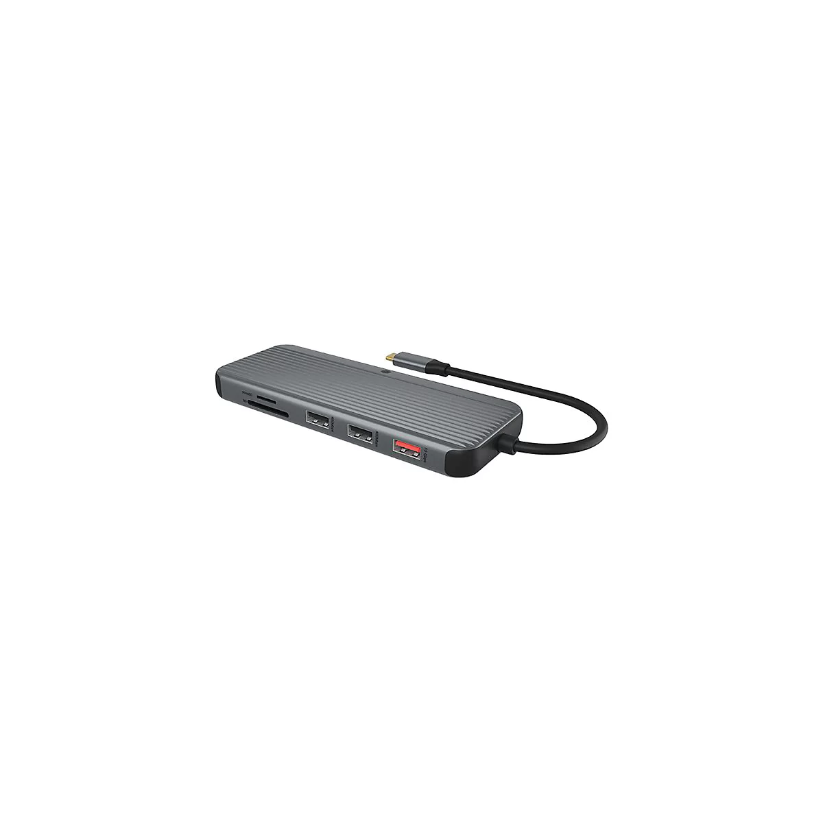 ICY BOX IB-DK4060-CPD - Dockingstation - für Notebook - USB-C 3.2 Gen 2 - 2 x HDMI, DP - 1GbE