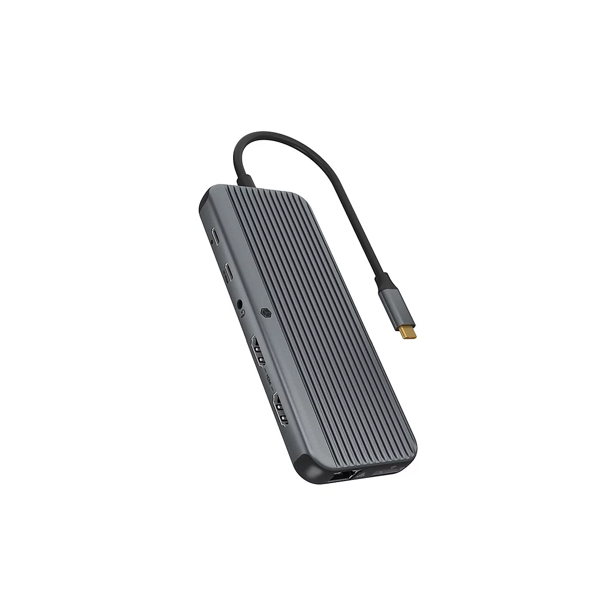 ICY BOX IB-DK4060-CPD - Dockingstation - für Notebook - USB-C 3.2 Gen 2 - 2 x HDMI, DP - 1GbE