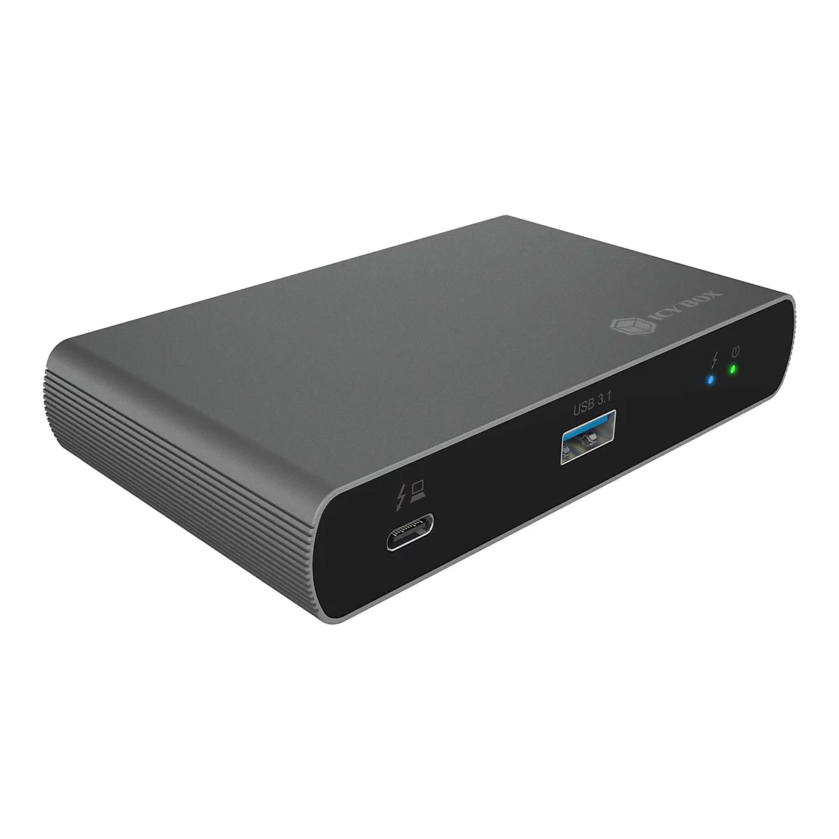 ICY BOX IB-HUB801-TB4 - Hub - 3 x Thunderbolt 4 + 1 x USB 3.2 Gen 2 - Desktop