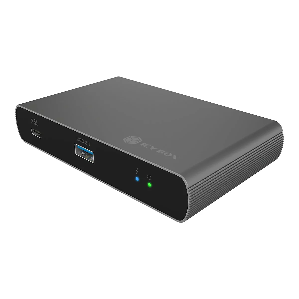 ICY BOX IB-HUB801-TB4 - Hub - 3 x Thunderbolt 4 + 1 x USB 3.2 Gen 2 - Desktop