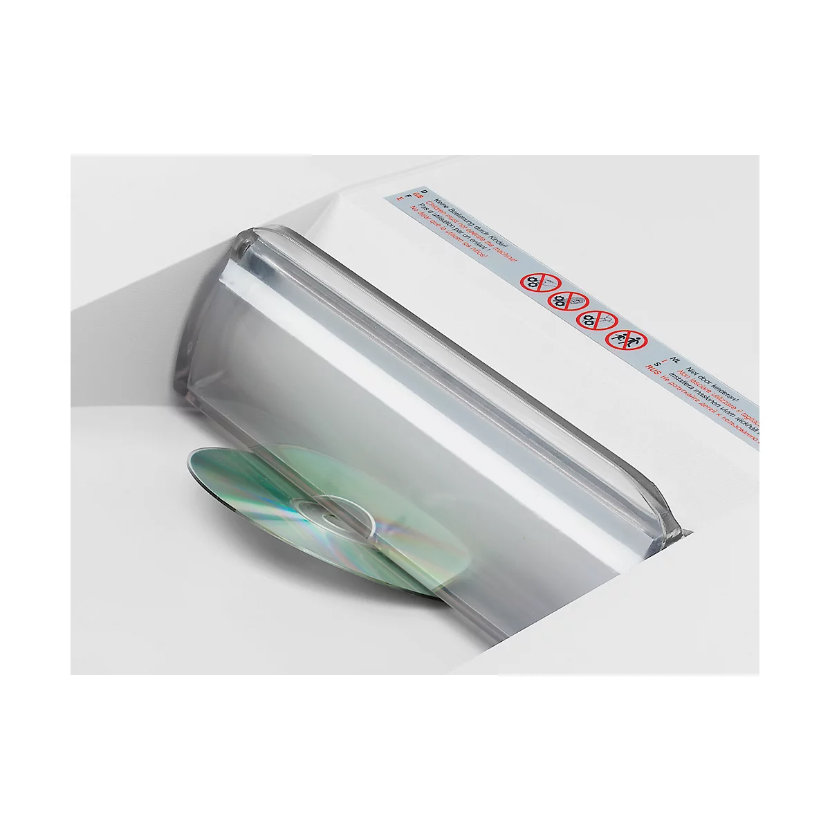 IDEAL Aktenvernichter 2604, Streifenschnitt 4 mm, P-2, 100 l, 26-28 Blatt Schnittleistung, mit Lenkrollen, weiß