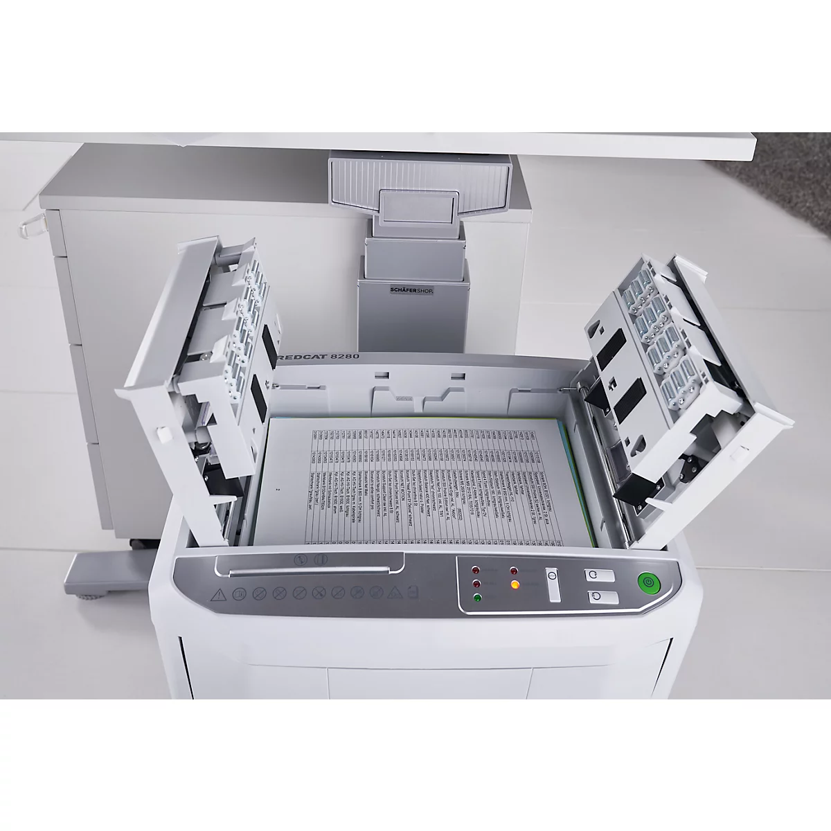 IDEAL Aktenvernichter SHREDCAT 8280 CC, Partikelschnitt 4x10, P-4, 30 l, 5 Blatt Schnittleistung