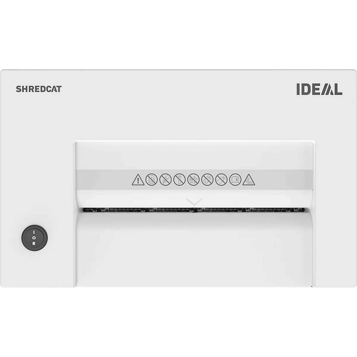 Ideal Shredcat 8200 CC papiervernietiger, deeltjes 4 x 40 mm, P-4, 21 l, 14 vel snijcapaciteit, grijs