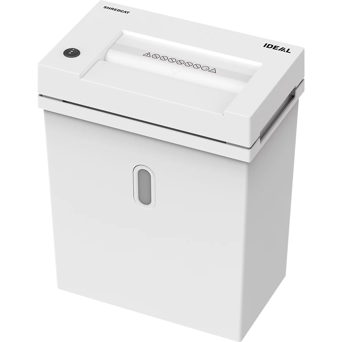 Ideal Shredcat 8200 CC papiervernietiger, deeltjes 4 x 40 mm, P-4, 21 l, 14 vel snijcapaciteit, grijs