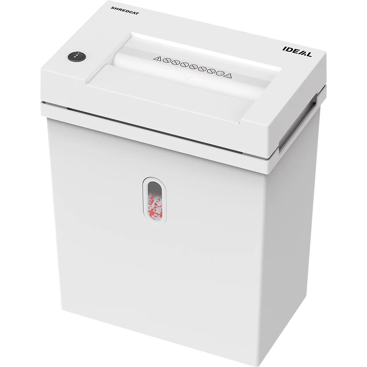 Ideal Shredcat 8200 CC papiervernietiger, deeltjes 4 x 40 mm, P-4, 21 l, 14 vel snijcapaciteit, grijs