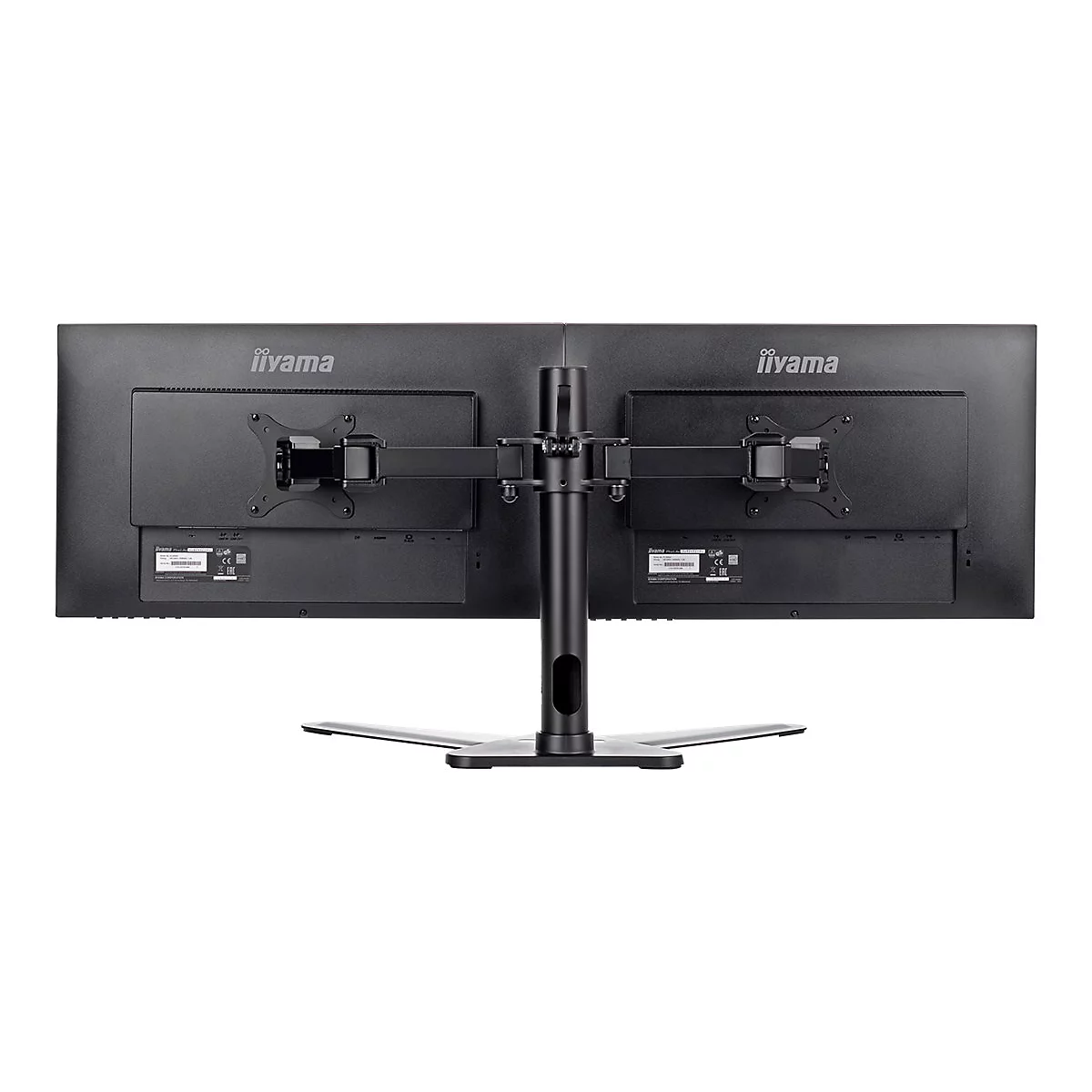 Iiyama DS1002D-B1 - Aufstellung - einstellbarer Arm - für 2 Monitore - Schwarz