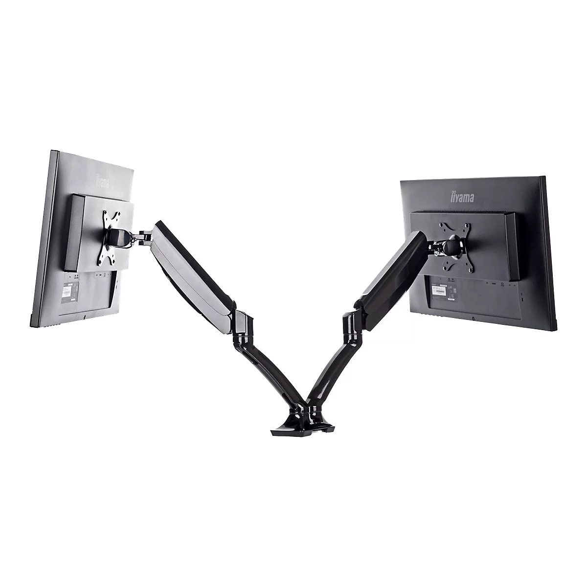 Iiyama DS3002C-B1 - Befestigungskit - einstellbarer Arm - für 2 Monitore - Schwarz