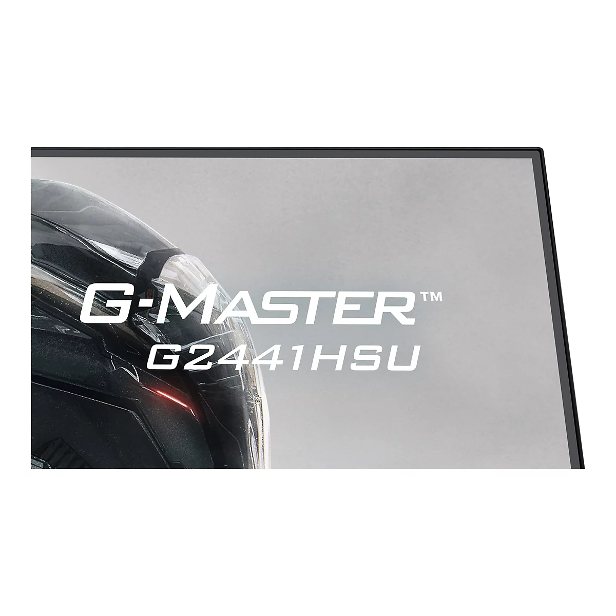 Nahaufnahme eines Gaming-Monitors; Text: G-MASTER G2441HSU.