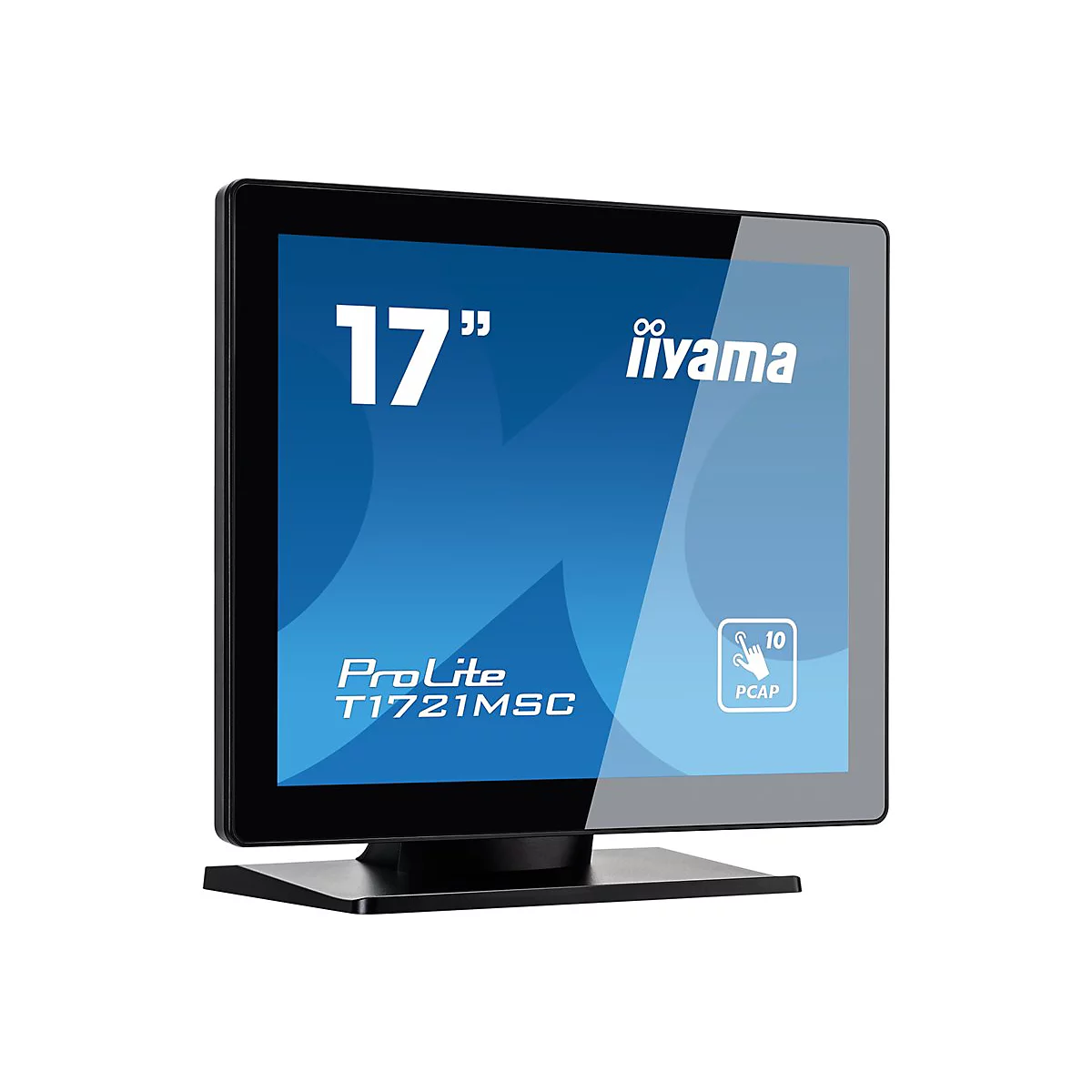 Écran tactile noir avec "17", iiyama ProLite T1721MSC, PCAP.