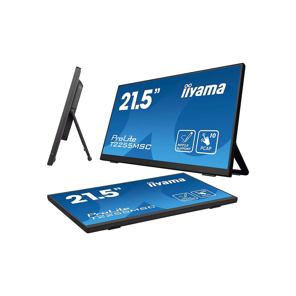 iiyama ProLite T2255MSC-B1 - LED-Monitor - 54.5 cm (21.5') - Touchscreen - 1920 x 1080 Full HD (1080p) @ 60 Hz - IPS