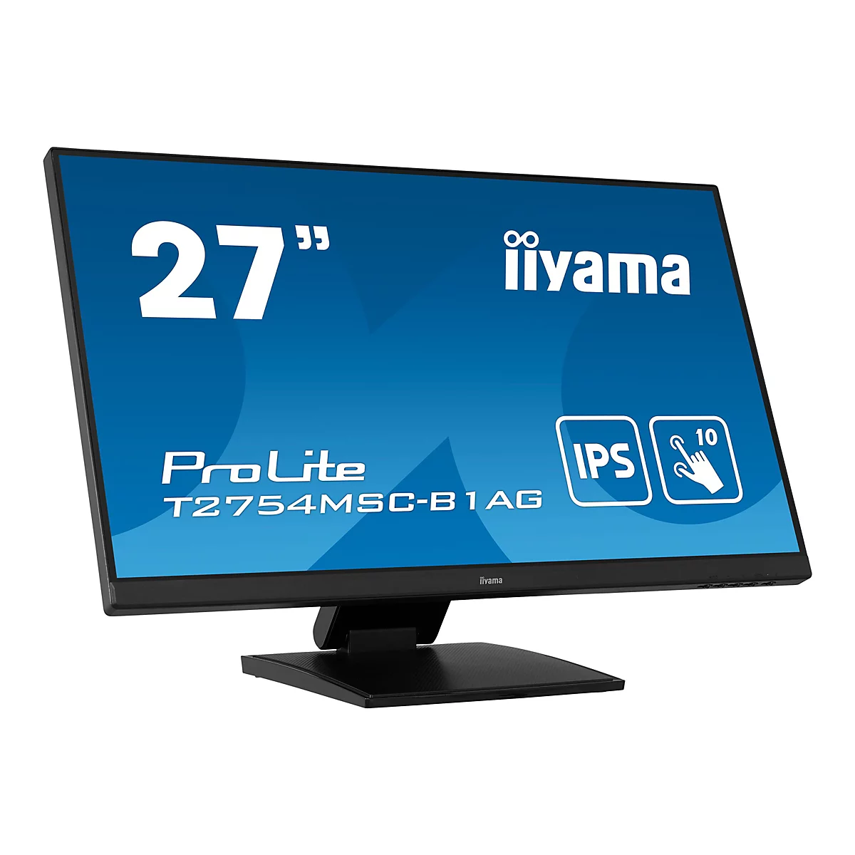 iiyama ProLite T2754MSC-B1AG - LED-Monitor - 68.6 cm (27') - Touchscreen - 1920 x 1080 Full HD (1080p) @ 60 Hz - IPS