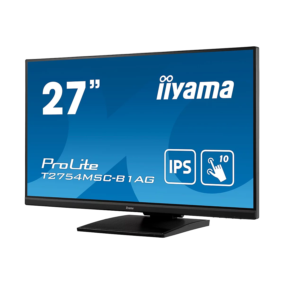 iiyama ProLite T2754MSC-B1AG - LED-Monitor - 68.6 cm (27') - Touchscreen - 1920 x 1080 Full HD (1080p) @ 60 Hz - IPS