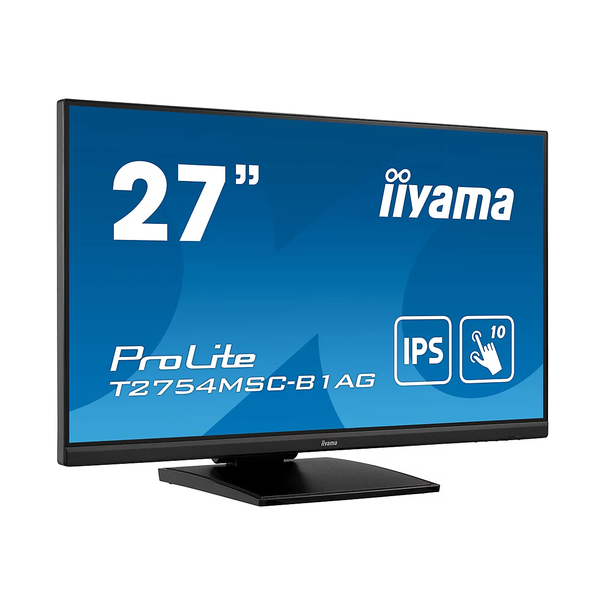 iiyama ProLite T2754MSC-B1AG - LED-Monitor - 68.6 cm (27') - Touchscreen - 1920 x 1080 Full HD (1080p) @ 60 Hz - IPS