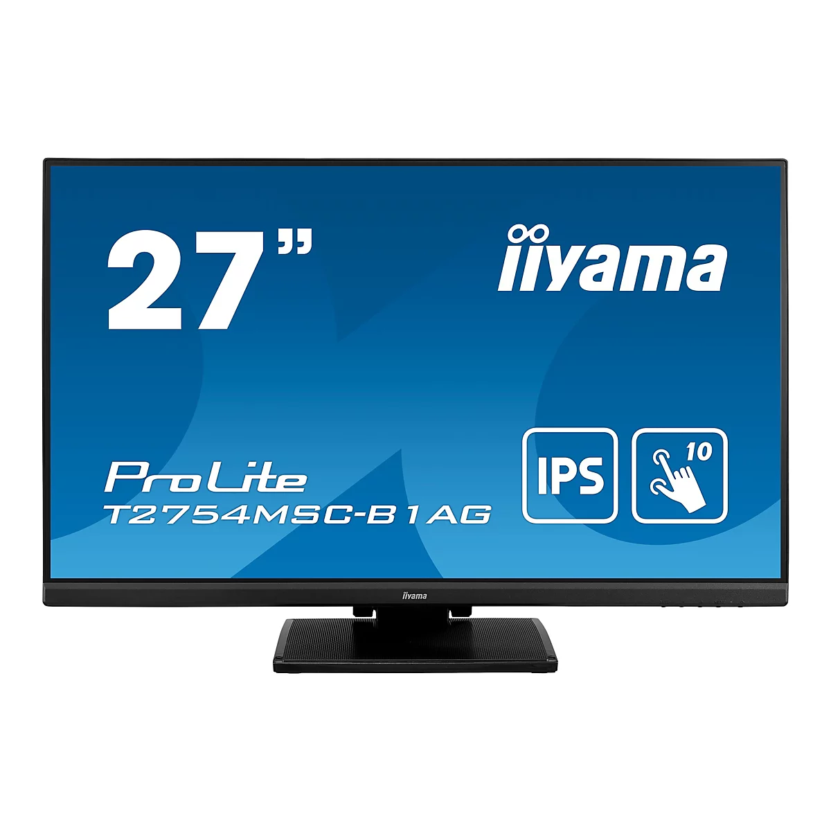 iiyama ProLite T2754MSC-B1AG - LED-Monitor - 68.6 cm (27') - Touchscreen - 1920 x 1080 Full HD (1080p) @ 60 Hz - IPS