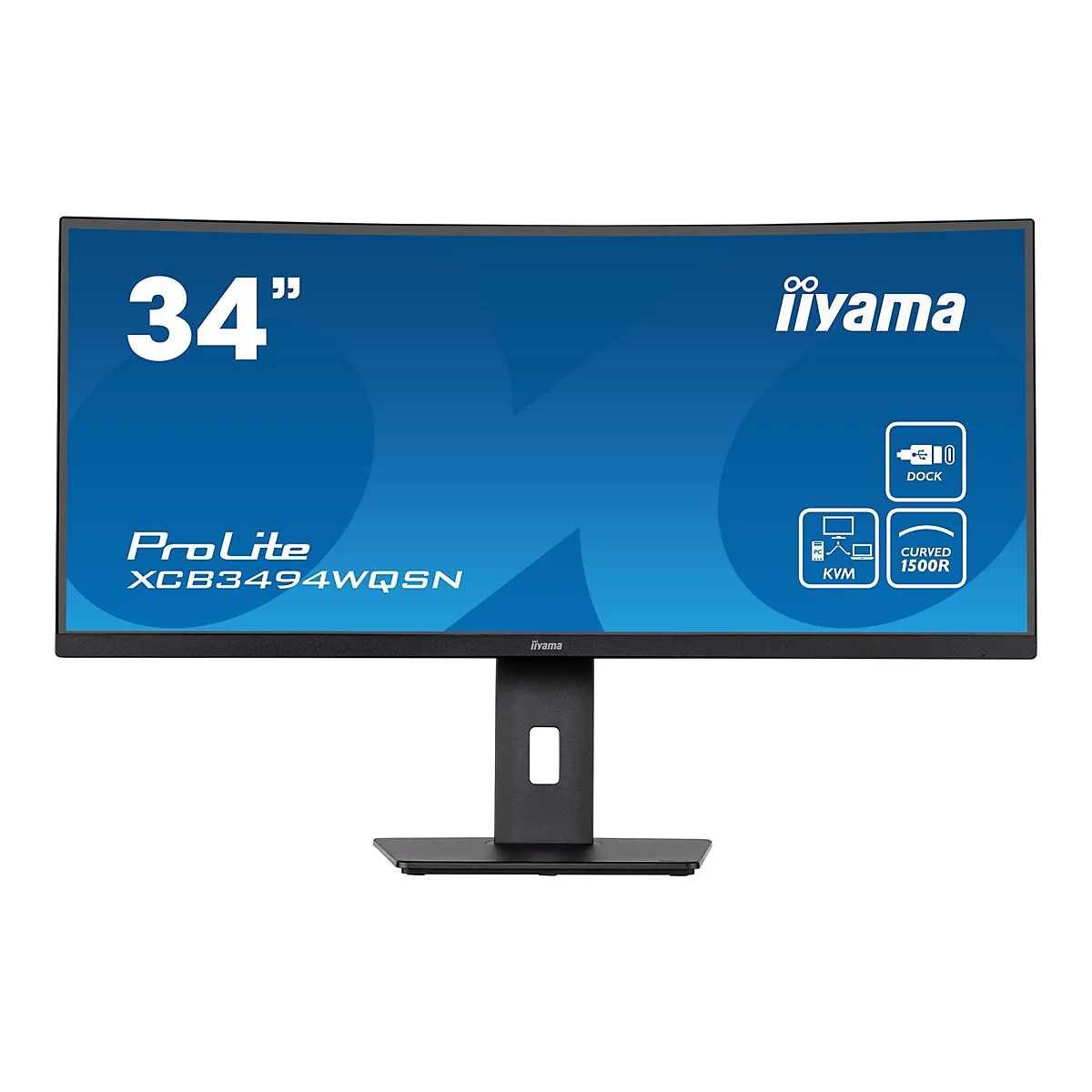 iiyama ProLite XCB3494WQSN-B5 - LED-Monitor - gebogen - 86.4 cm (34') - 3440 x 1440 UWQHD @ 120 Hz - VA