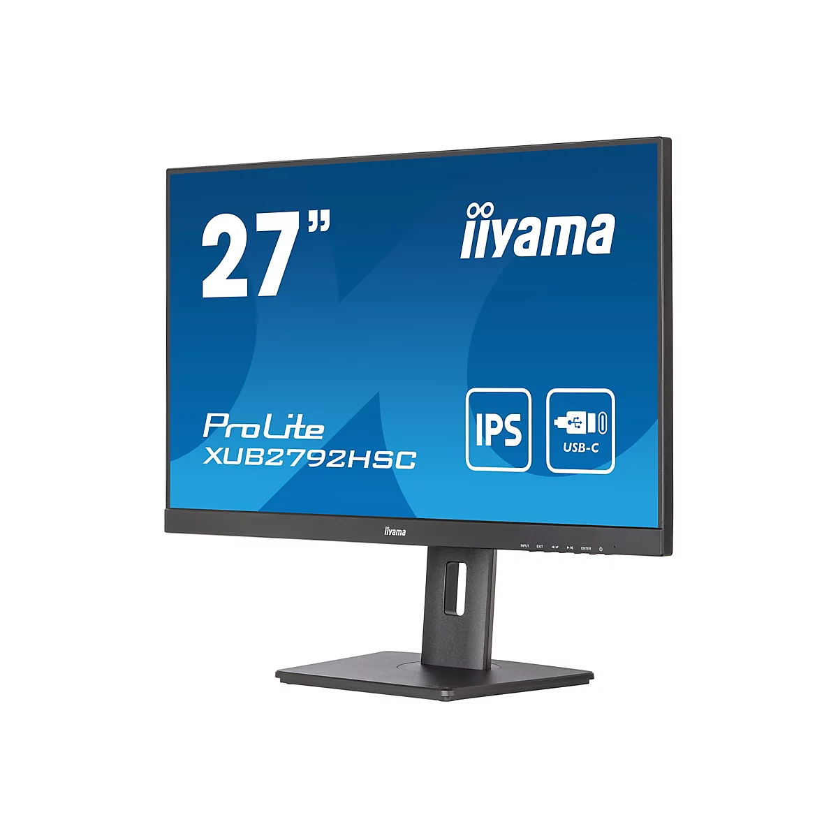 iiyama ProLite XUB2792HSC-B5 - LED-Monitor - 68.6 cm (27') - 1920 x 1080 Full HD (1080p) @ 75 Hz - IPS - 250 cd/m²