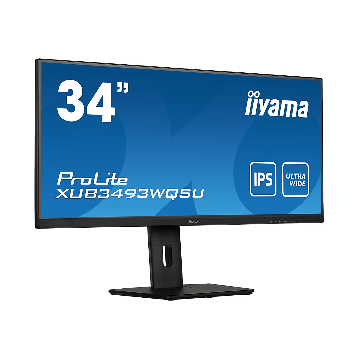 iiyama ProLite XUB3493WQSU-B5 - LED-Monitor - 86.7 cm (34') - 3440 x 1440 UWQHD @ 75 Hz - ADS-IPS - 400 cd/m²