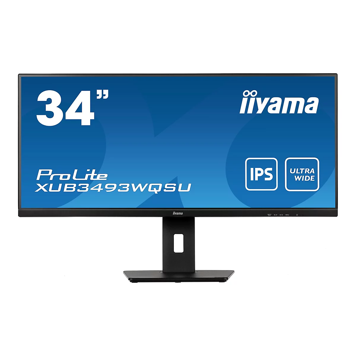 iiyama ProLite XUB3493WQSU-B5 - LED-Monitor - 86.7 cm (34') - 3440 x 1440 UWQHD @ 75 Hz - ADS-IPS - 400 cd/m²