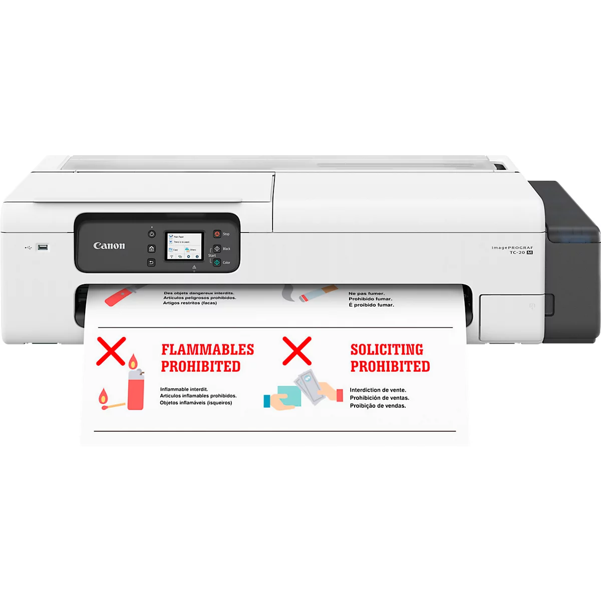Imprimante grand format Canon imagePROGRAF TC-20M, 2en1 (numérisation et impression), 4 couleurs, DIN A4 jusqu'à 24 pouces