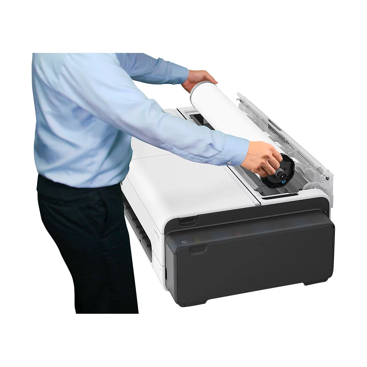 Imprimante grand format Canon imagePROGRAF TC-21 LFP, 24', jet d'encre 4 couleurs, 2400 x 1200 dpi, USB/LAN/WLAN, jusqu'à A1, réservoirs d'encre, noir-gris