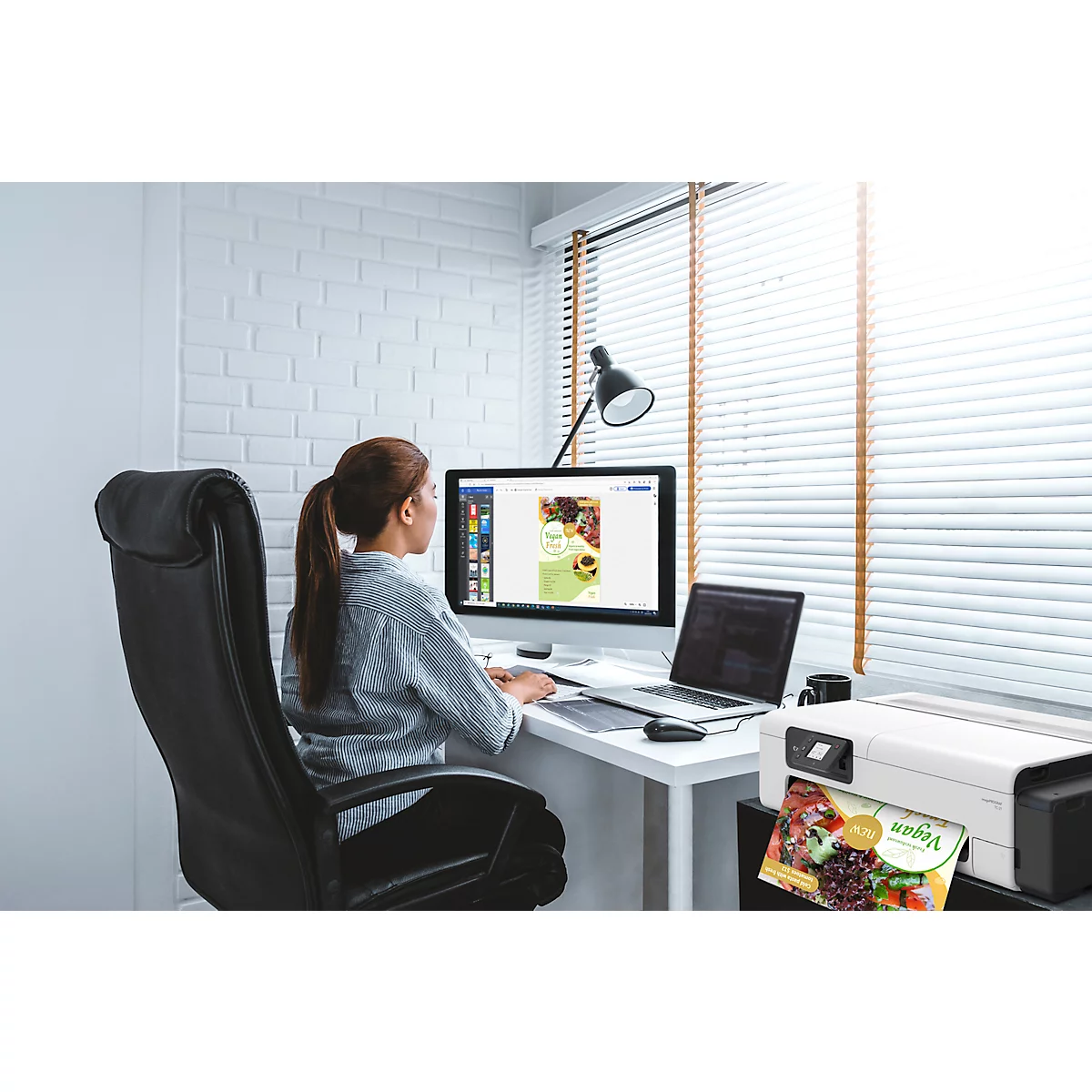 Imprimante grand format Canon imagePROGRAF TC-21 LFP, 24', jet d'encre 4 couleurs, 2400 x 1200 dpi, USB/LAN/WLAN, jusqu'à A1, réservoirs d'encre, noir-gris