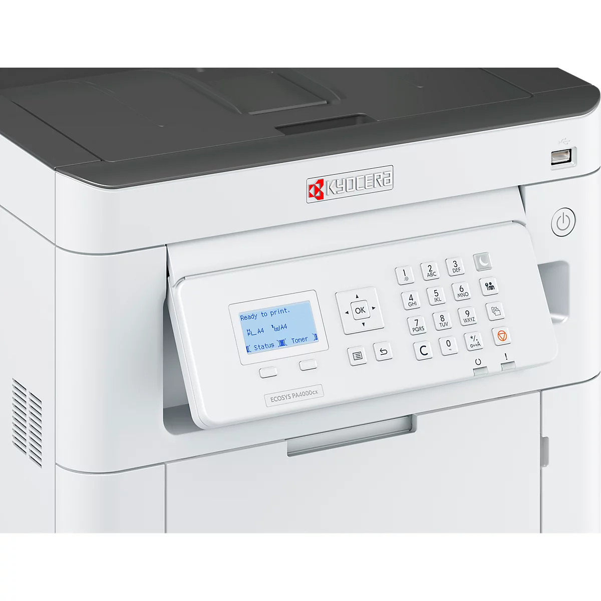 Imprimante laser couleur Kyocera ECOSYS PA4000cx/Plus, panneau de commande LCD, recto-verso, 1 200 × 1 200 dpi, 40 ppm