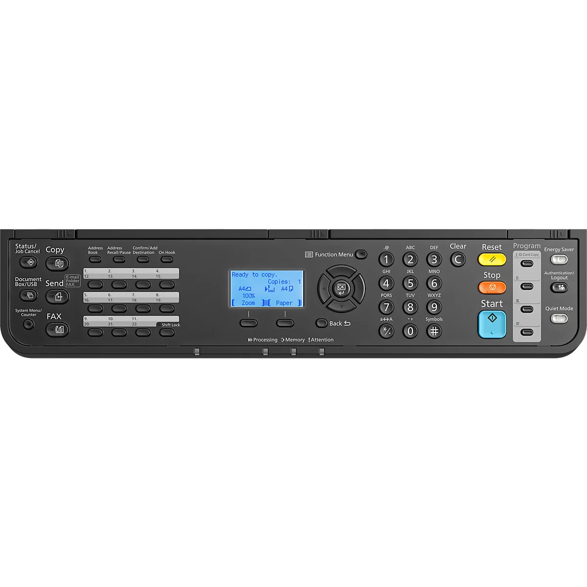 Imprimante laser multifonction Kyocera ECOSYS MA4000fx/Plus, N/B, 4-en-1, USB/LAN/SD card, Auto-Duplex/Mobil print, jusqu'au format A4, toner, garantie Kyocera Life Plus