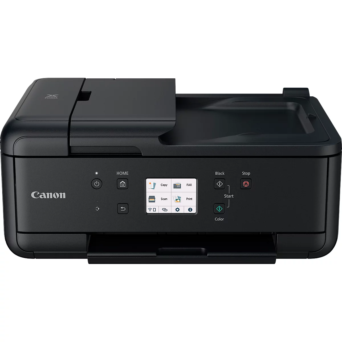 Imprimante multifonction Canon PIXMA TR7650, 4 en 1, USB/WLAN/Cloud, recto-verso automatique/impression mobile/impression sans marge, jusqu'à A4, 5 cartouches d'encre incluses
