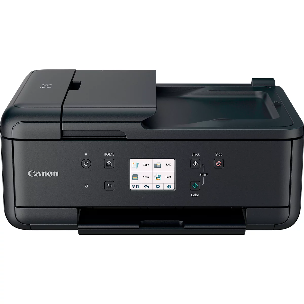 Imprimante multifonction Canon PIXMA TR7650, 4 en 1, USB/WLAN/Cloud, recto-verso automatique/impression mobile/impression sans marge, jusqu'à A4, 5 cartouches d'encre incluses