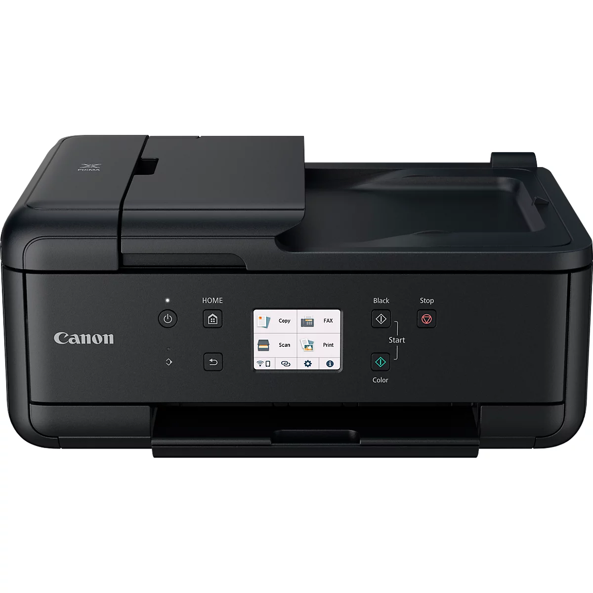 Imprimante multifonction Canon PIXMA TR7650, 4 en 1, USB/WLAN/Cloud, recto-verso automatique/impression mobile/impression sans marge, jusqu'à A4, 5 cartouches d'encre incluses
