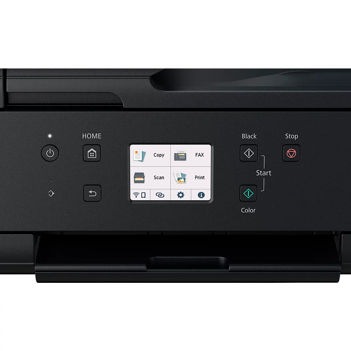 Imprimante multifonction Canon PIXMA TR7650, 4 en 1, USB/WLAN/Cloud, recto-verso automatique/impression mobile/impression sans marge, jusqu'à A4, 5 cartouches d'encre incluses