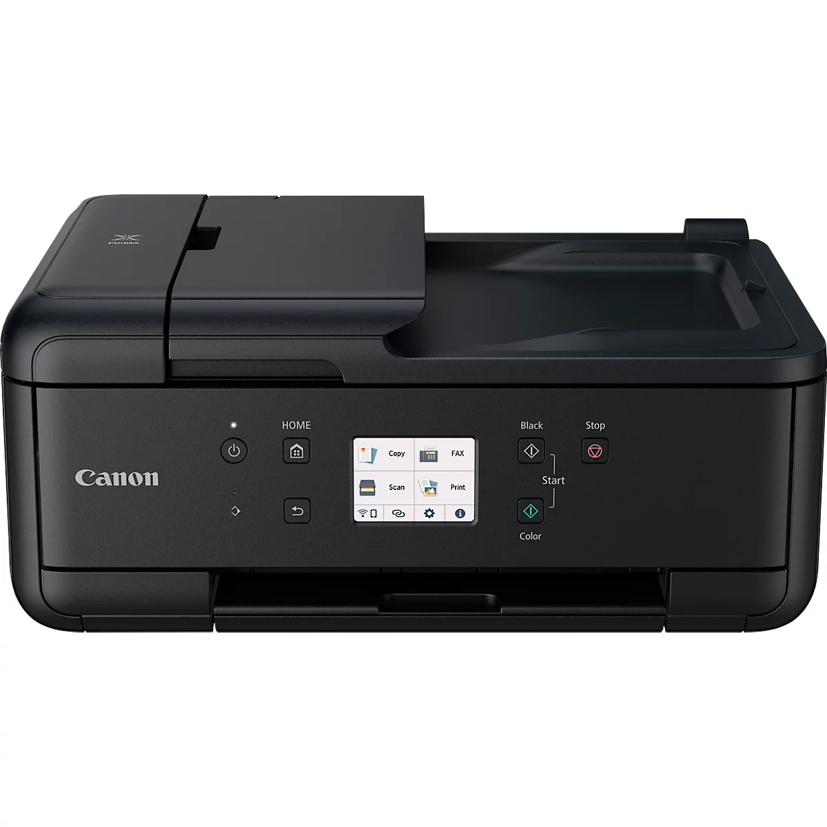 Imprimante multifonction Canon PIXMA TR7650, 4 en 1, USB/WLAN/Cloud, recto-verso automatique/impression mobile/impression sans marge, jusqu'à A4, 5 cartouches d'encre incluses