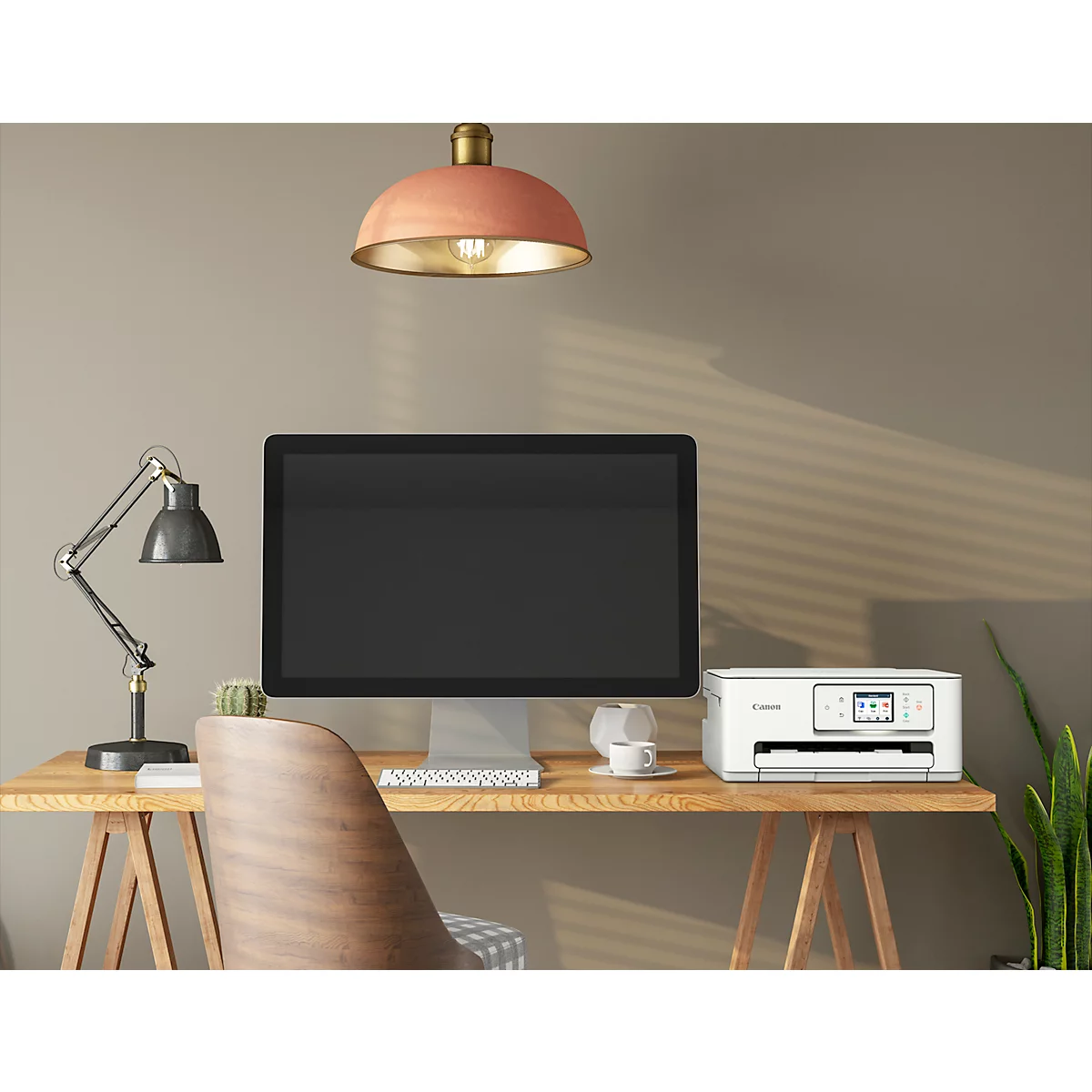 Imprimante multifonction Canon PIXMA TS7650i, 3 en 1, USB/WLAN/Cloud, impression recto-verso automatique/mobile, jusqu'à A4, 2 têtes d'impression à encre incluses