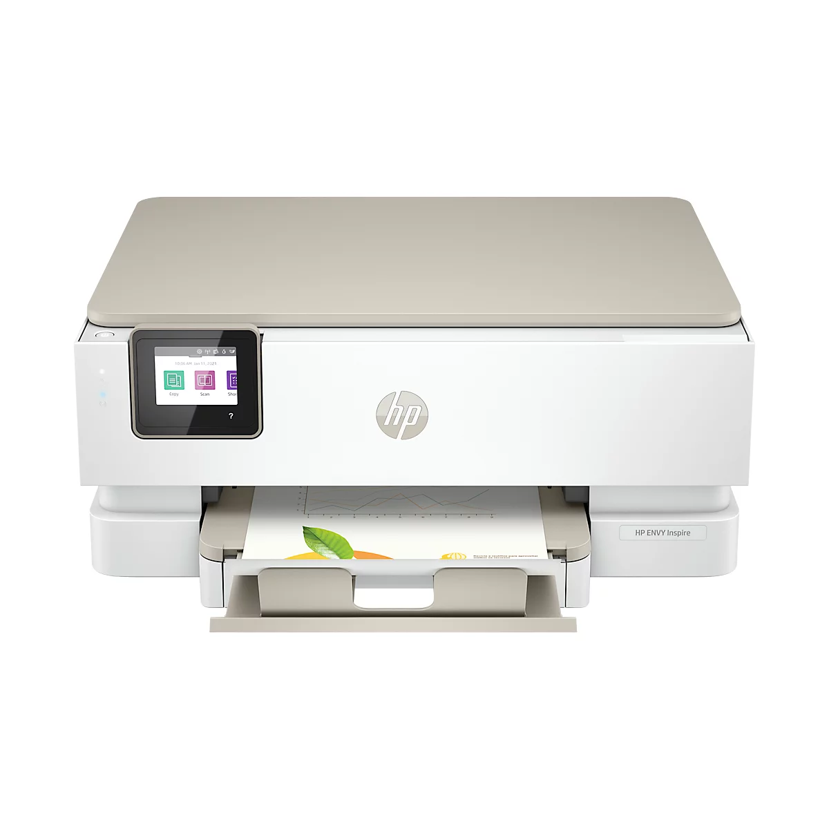 Imprimante multifonction jet d'encre HP ENVY Inspire 7220e, N&amp;B/couleur, 3-en-1, USB 2.0/WiFi, recto-verso automatique/impression mobile, jusqu'à A4, cartouches CMYK incluses