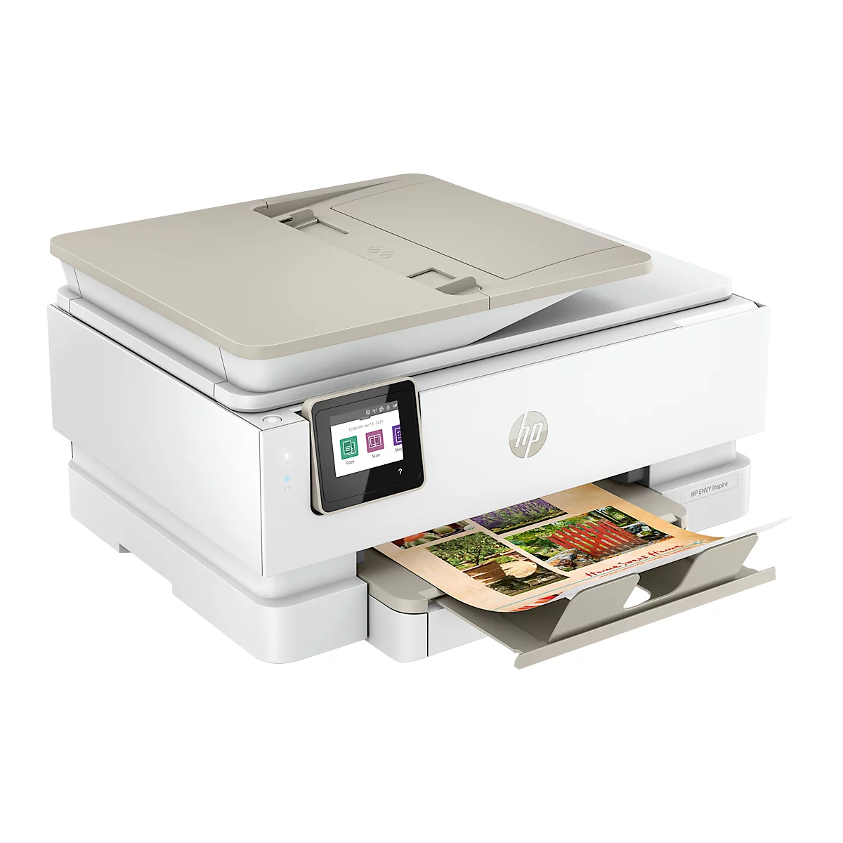 Imprimante multifonction jet d'encre HP ENVY Inspire 7920e, N&amp;B/couleur, 3-en-1, USB 2.0/WiFi, recto-verso automatique/impression mobile, jusqu'à A4, cartouches CMYK incluses