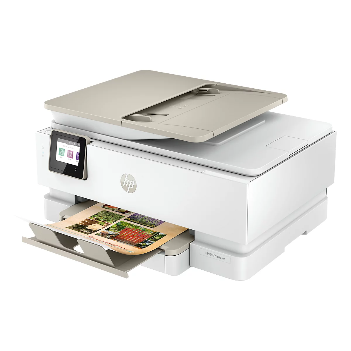Imprimante multifonction jet d'encre HP ENVY Inspire 7920e, N&amp;B/couleur, 3-en-1, USB 2.0/WiFi, recto-verso automatique/impression mobile, jusqu'à A4, cartouches CMYK incluses
