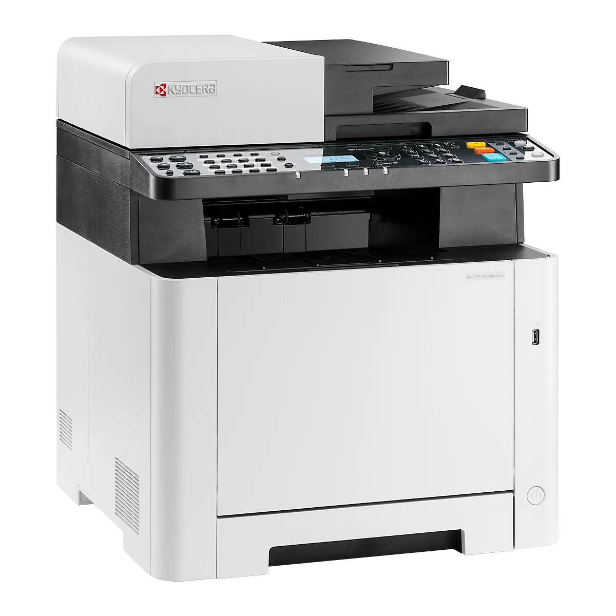 Imprimante multifonction Kyocera ECOSYS MA2100cwfx/KL3, imprimante laser, USB 2.0/LAN/WLAN, Auto-Duplex, jusqu'à A4, toner CMYK inclus