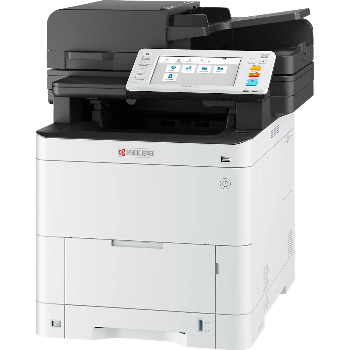 Imprimante multifonction Kyocera ECOSYS MA3500cix Plus, garantie étendue, copie/numérisation/impression, L 480 mm × P 575 mm × H 578 mm, noir et blanc