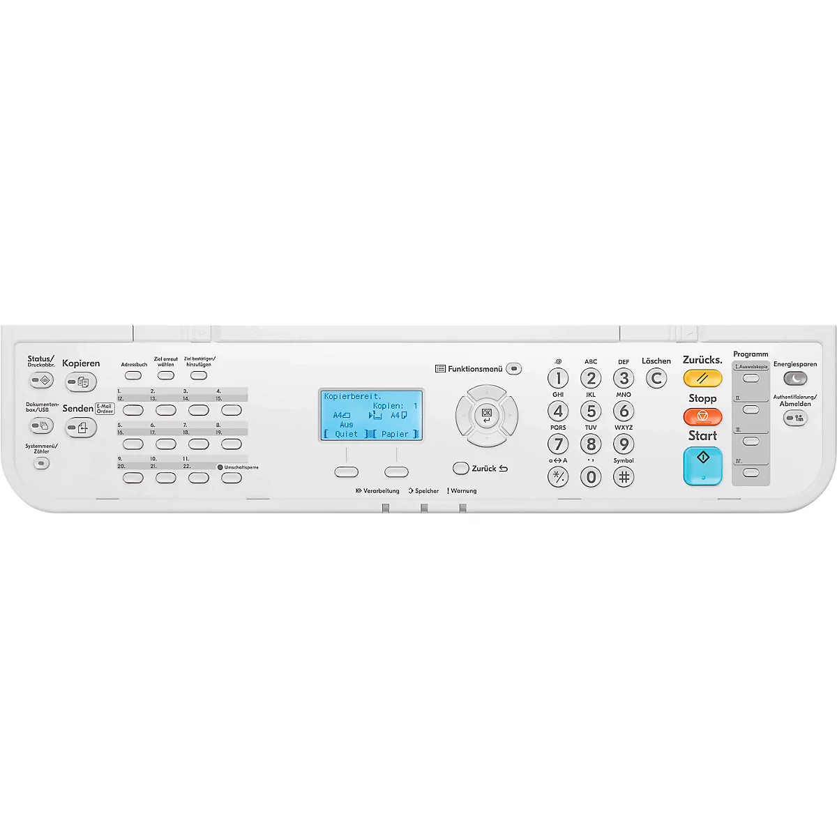 Imprimante multifonction Kyocera ECOSYS MA4500x Plus, garantie étendue, impression/copie/numérisation, L 475 x P 476 x H 575 mm, blanc/noir