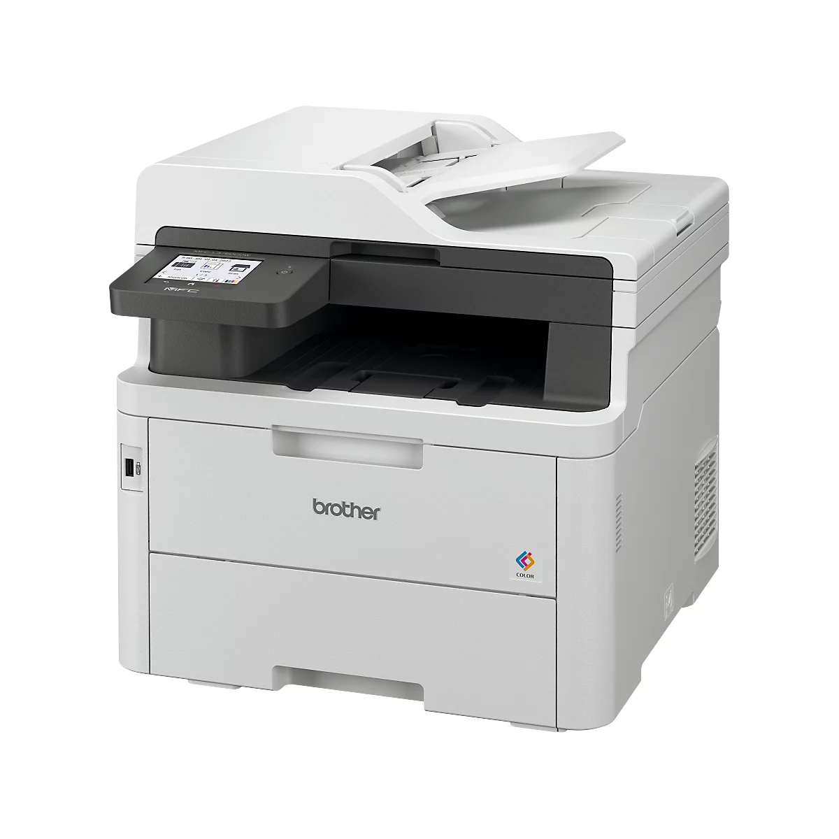 Imprimante multifonction laser couleur Brother MFC-L3760CDW, 4 en 1, USB/LAN/WLAN, Auto-Duplex, jusqu'à A4, toner inclus